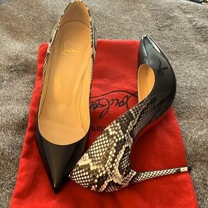 Python Christian Louboutin Heels